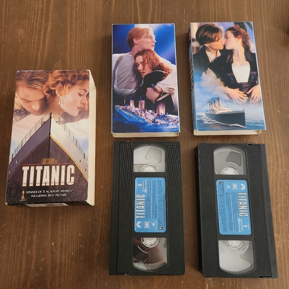 Titanic VHS, 1998, 2-Tape Set Very Good Condition Tested And Working Vintage - Picture 9 of 10